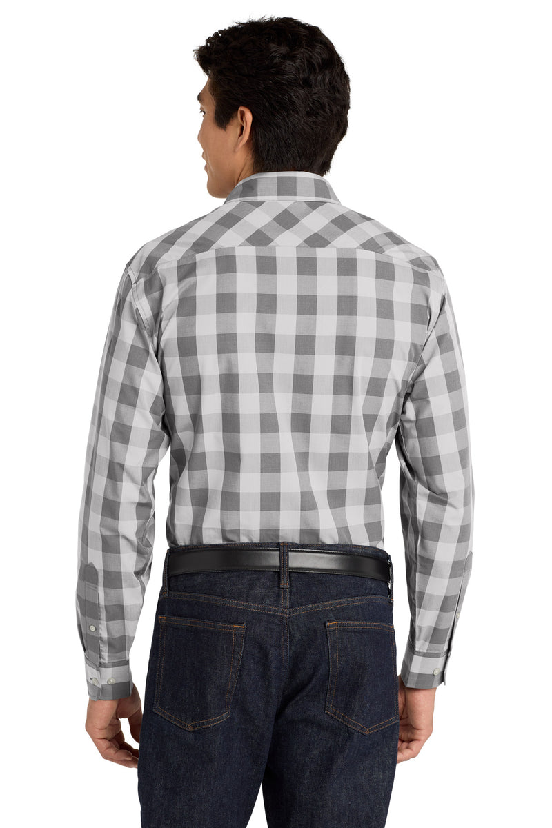 Port Authority  Everyday Plaid Shirt - Shadow Grey