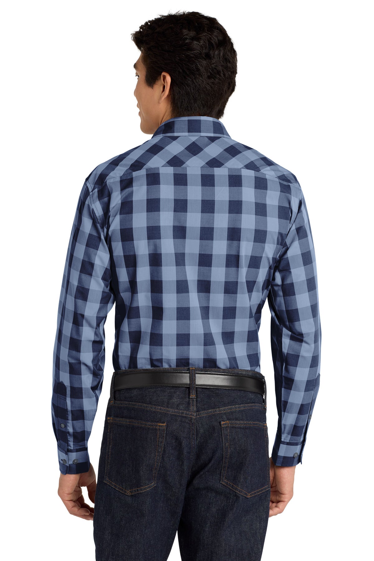 Port Authority  Everyday Plaid Shirt - True Navy