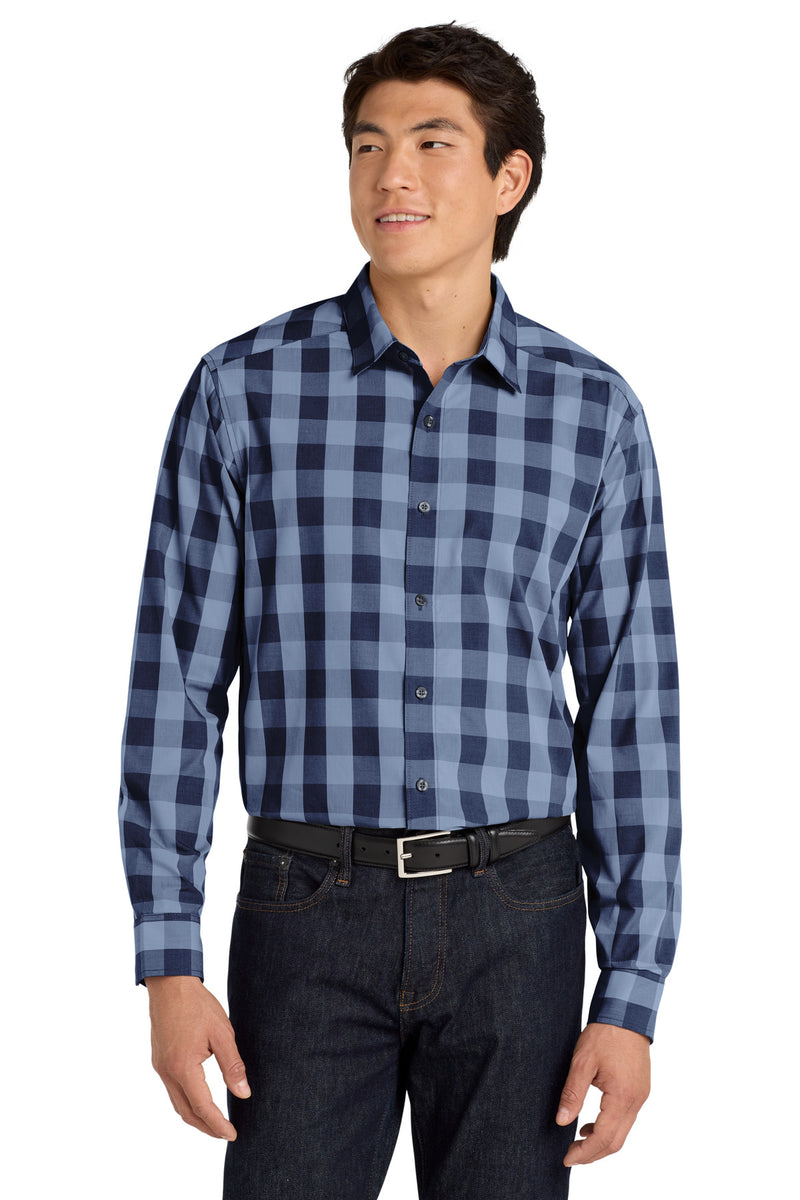 Port Authority  Everyday Plaid Shirt - True Navy
