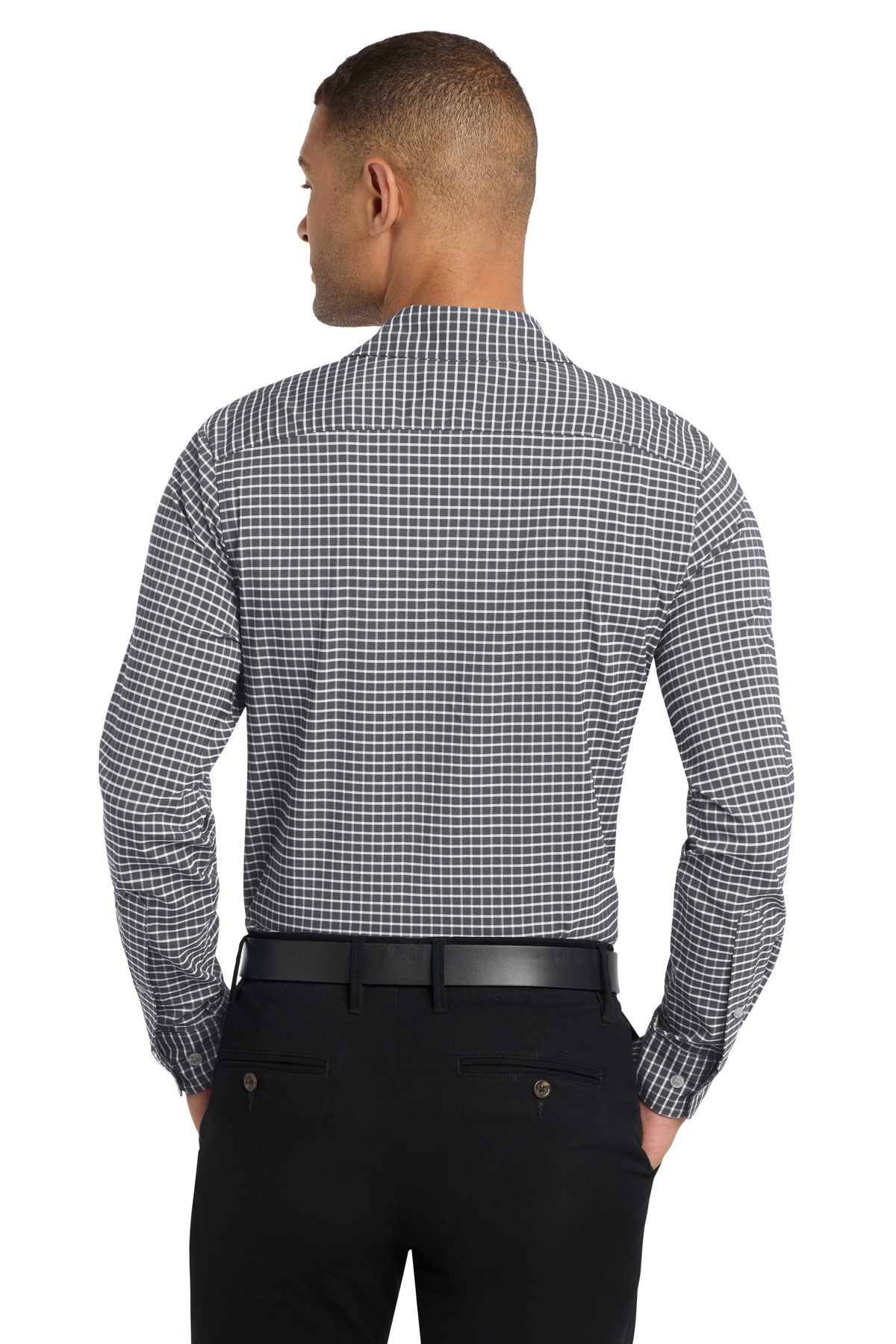 Port Authority  City Stretch Shirt - Graphite/ White