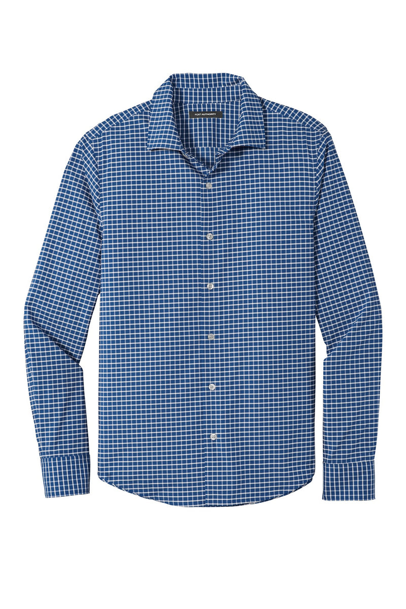 Port Authority  City Stretch Shirt - True Blue/ White