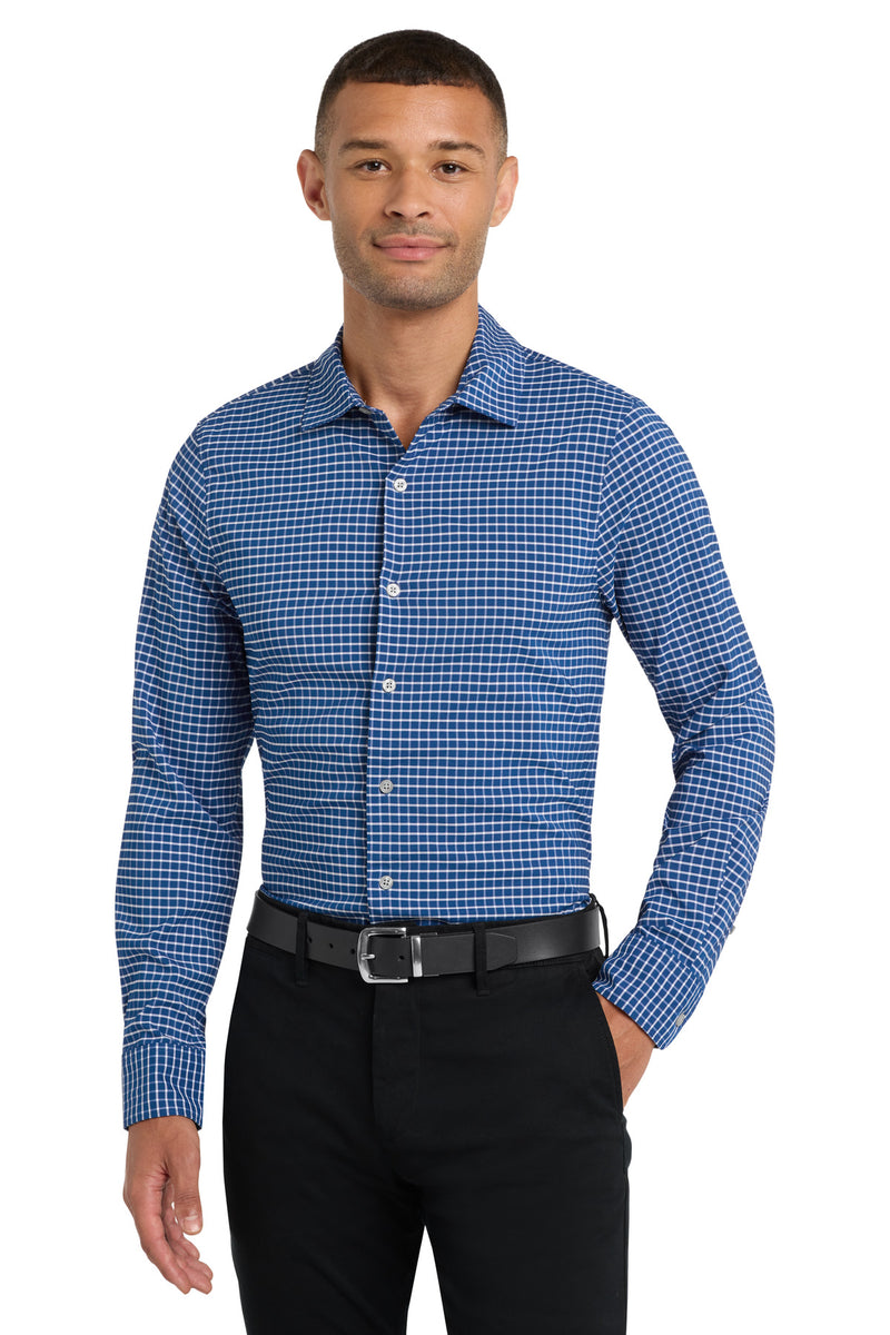Port Authority  City Stretch Shirt - True Blue/ White