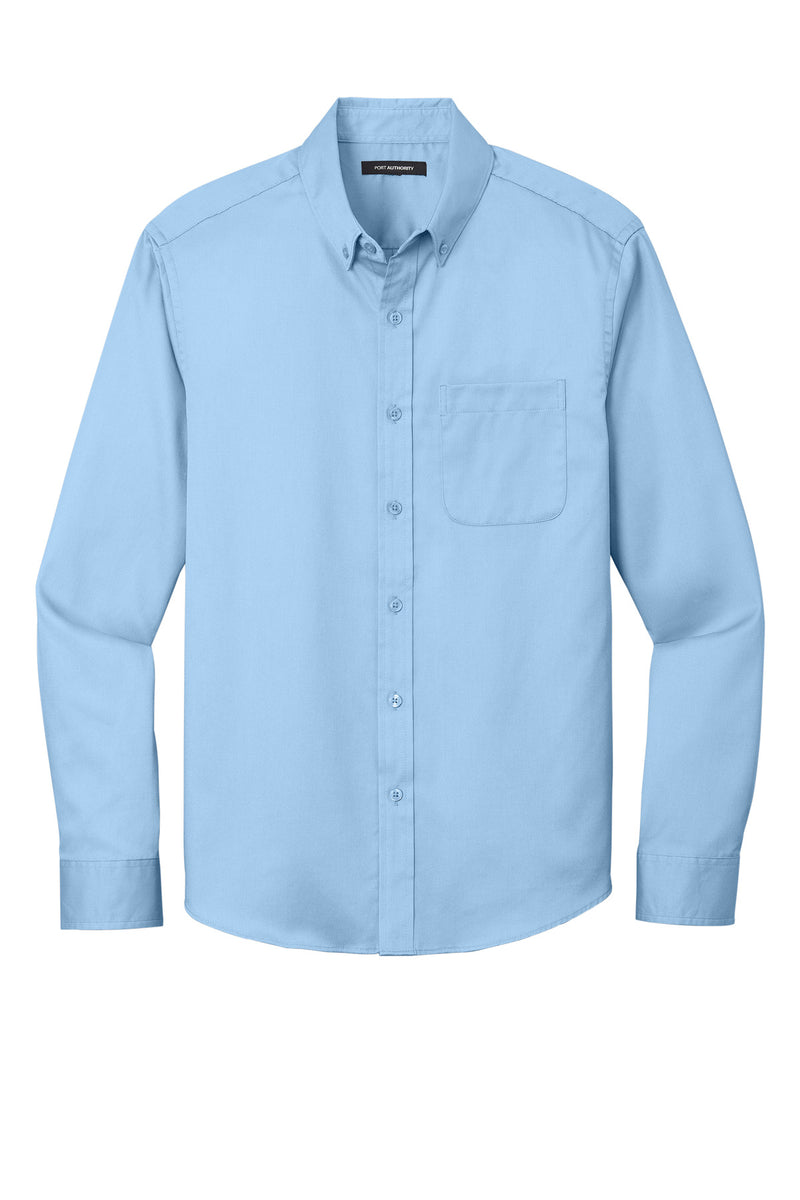 Port Authority Long Sleeve SuperPro React Twill Shirt - Cloud Blue