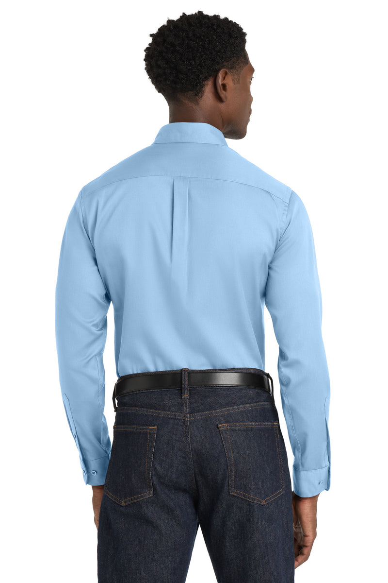 Port Authority Long Sleeve SuperPro React Twill Shirt - Cloud Blue
