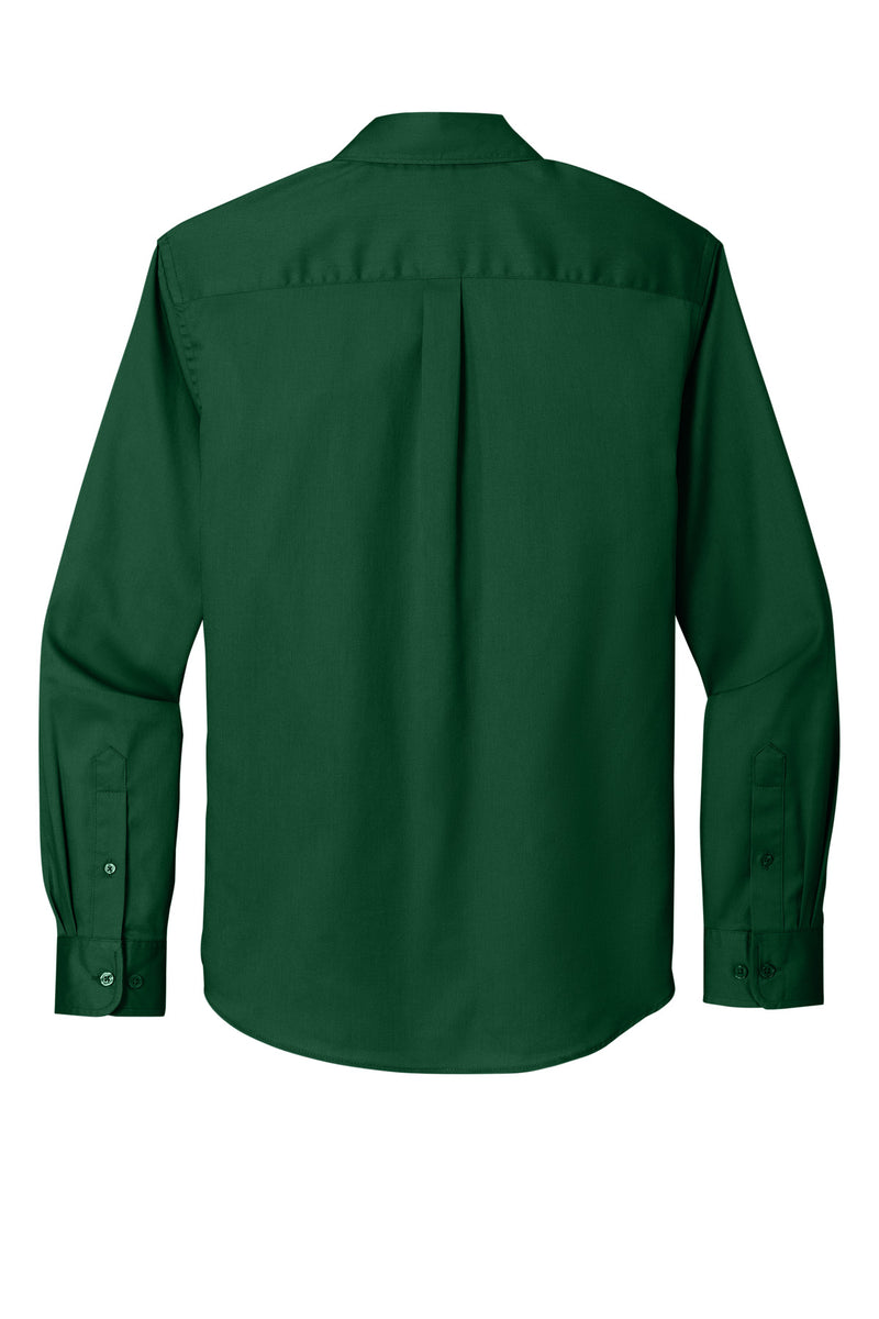 Port Authority Long Sleeve SuperPro React Twill Shirt - Dark Green