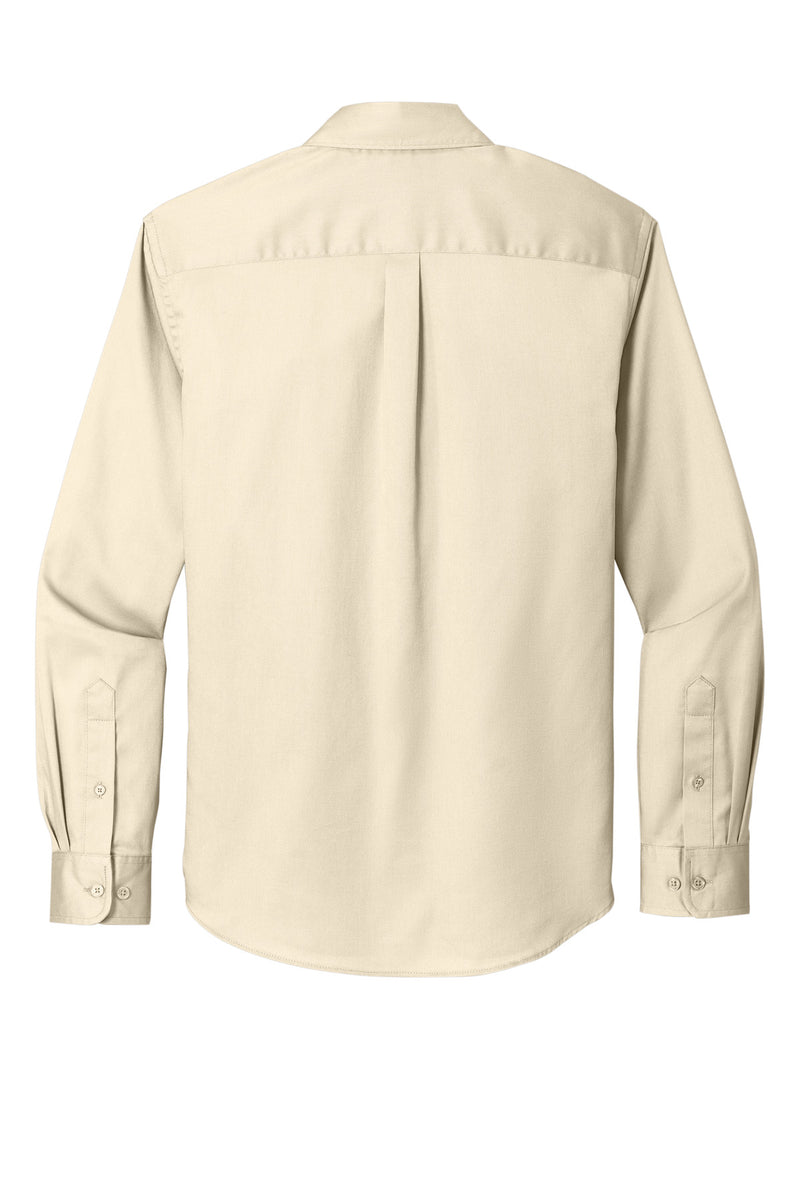 Port Authority Long Sleeve SuperPro React Twill Shirt - Ecru