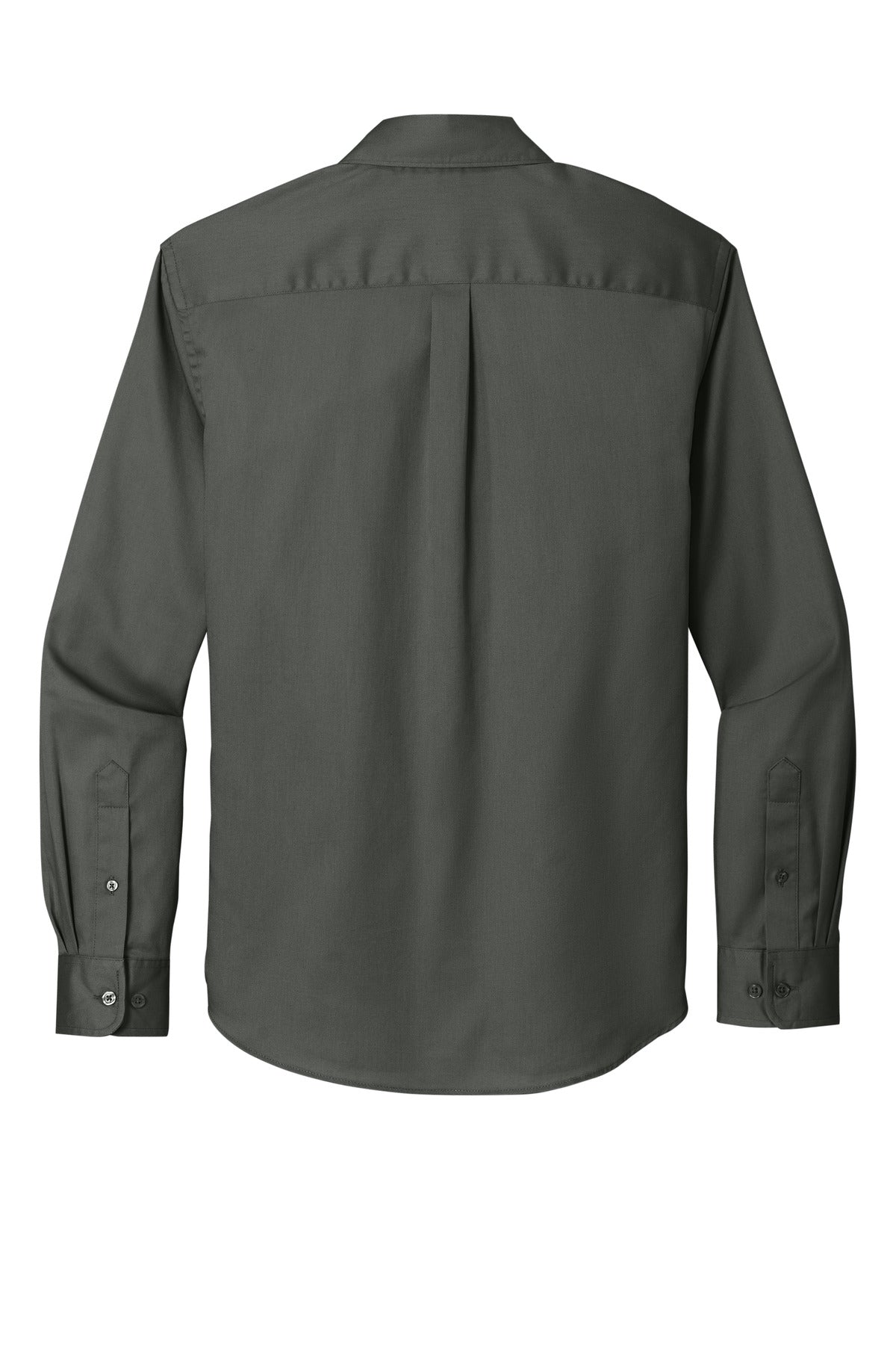 Port Authority Long Sleeve SuperPro React Twill Shirt - Storm Grey