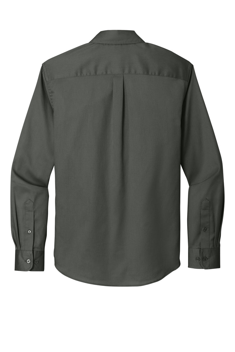 Port Authority Long Sleeve SuperPro React Twill Shirt - Storm Grey