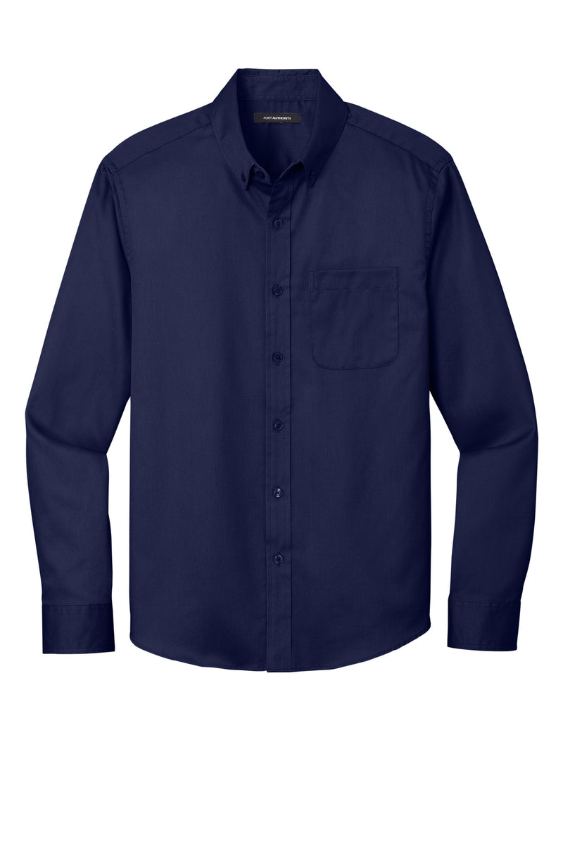 Port Authority Long Sleeve SuperPro React Twill Shirt - True Navy