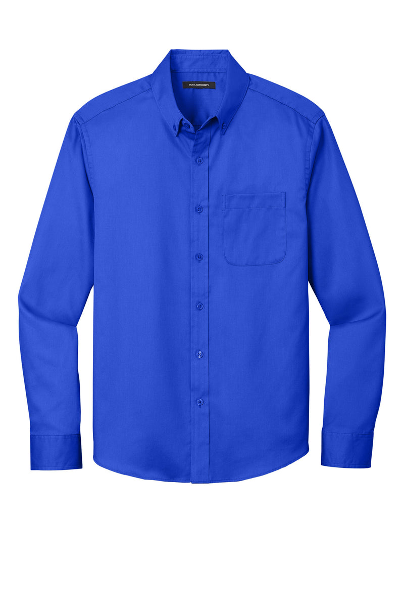 Port Authority Long Sleeve SuperPro React Twill Shirt - True Royal