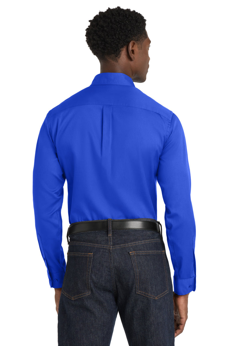 Port Authority Long Sleeve SuperPro React Twill Shirt - True Royal