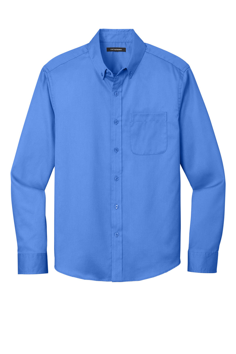 Port Authority Long Sleeve SuperPro React Twill Shirt - Ultramarine Blue