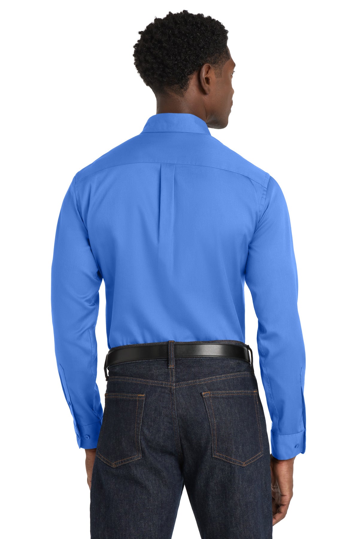 Port Authority Long Sleeve SuperPro React Twill Shirt - Ultramarine Blue