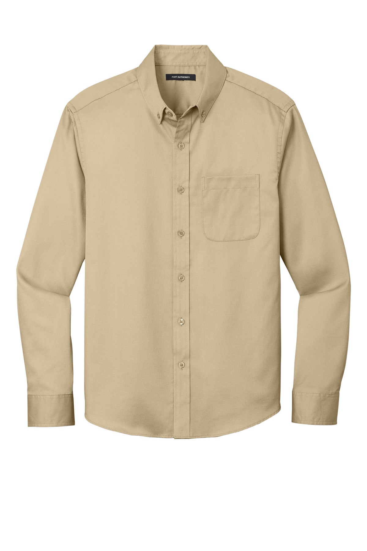 Port Authority Long Sleeve SuperPro React Twill Shirt - Wheat