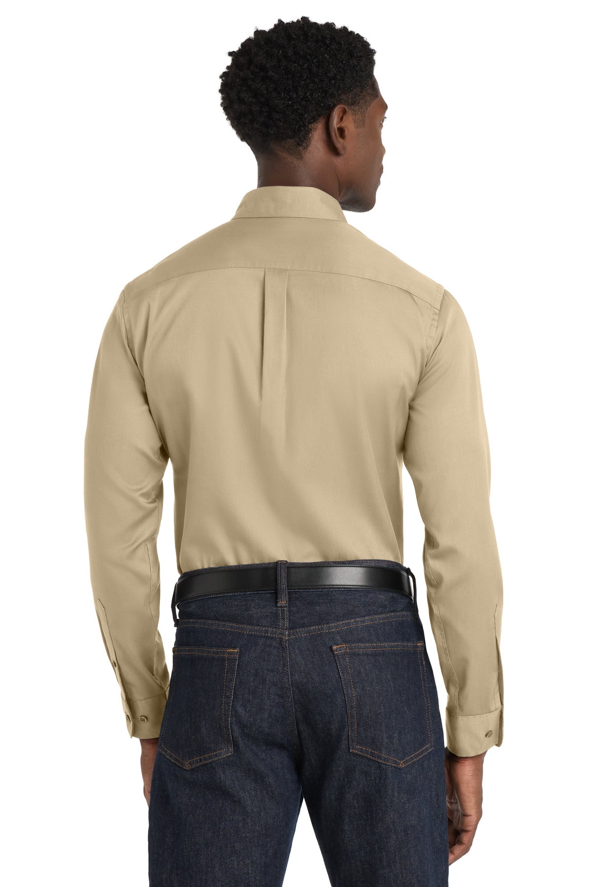 Port Authority Long Sleeve SuperPro React Twill Shirt - Wheat