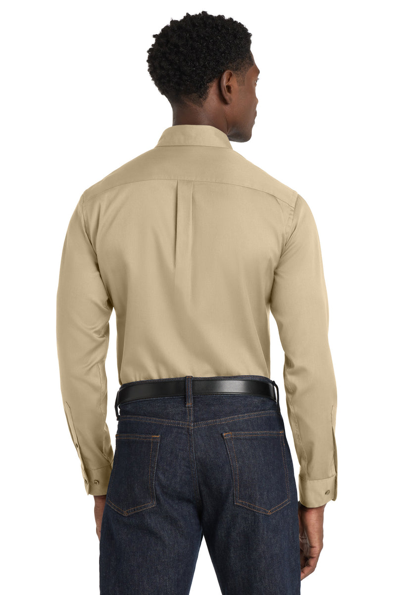 Port Authority Long Sleeve SuperPro React Twill Shirt - Wheat