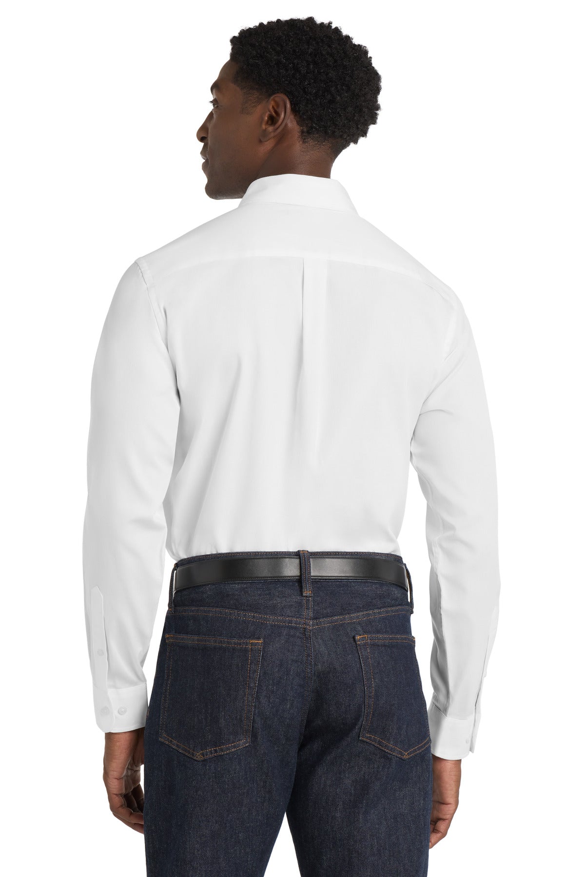Port Authority Long Sleeve SuperPro React Twill Shirt - White