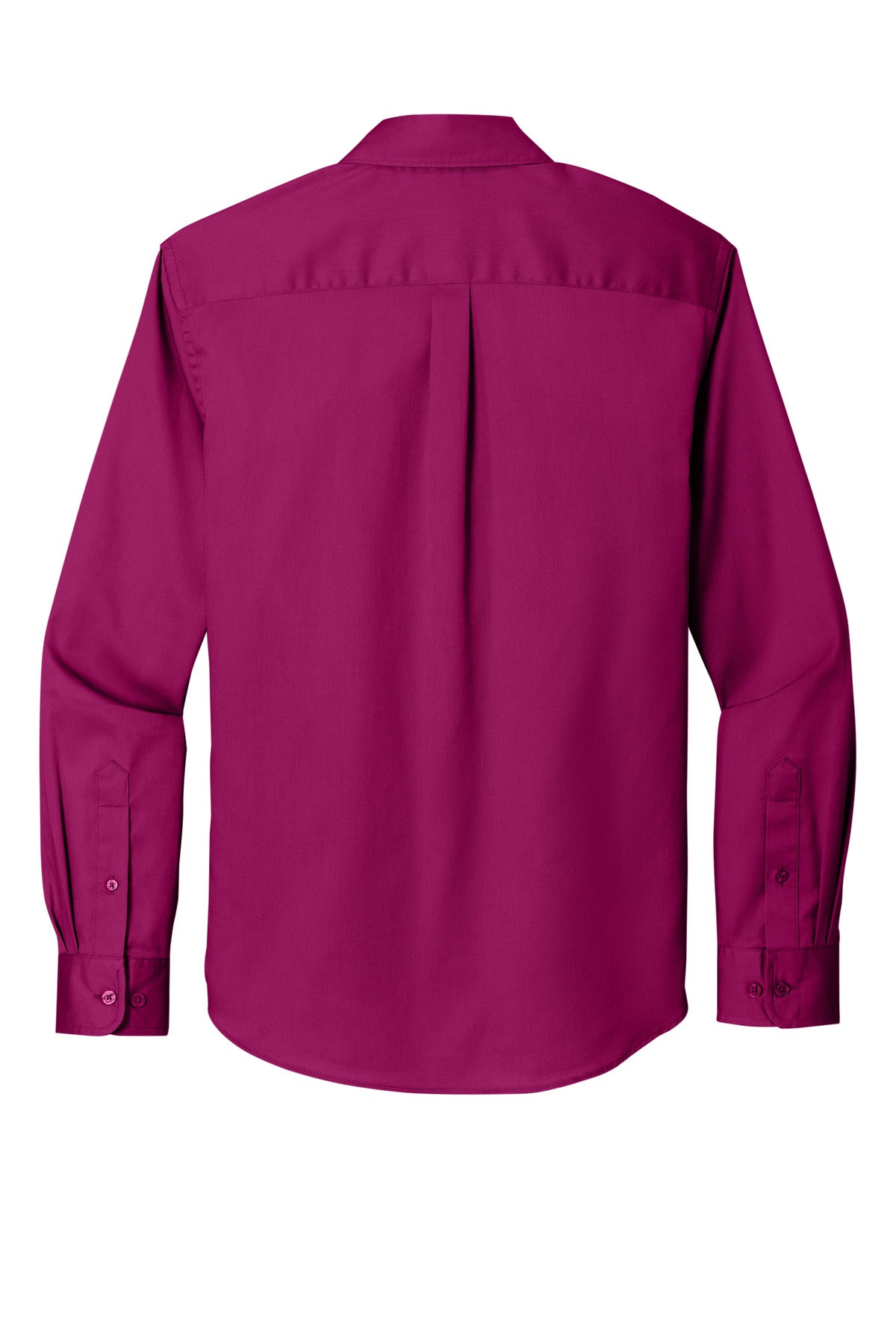 Port Authority Long Sleeve SuperPro React Twill Shirt - Wild Berry