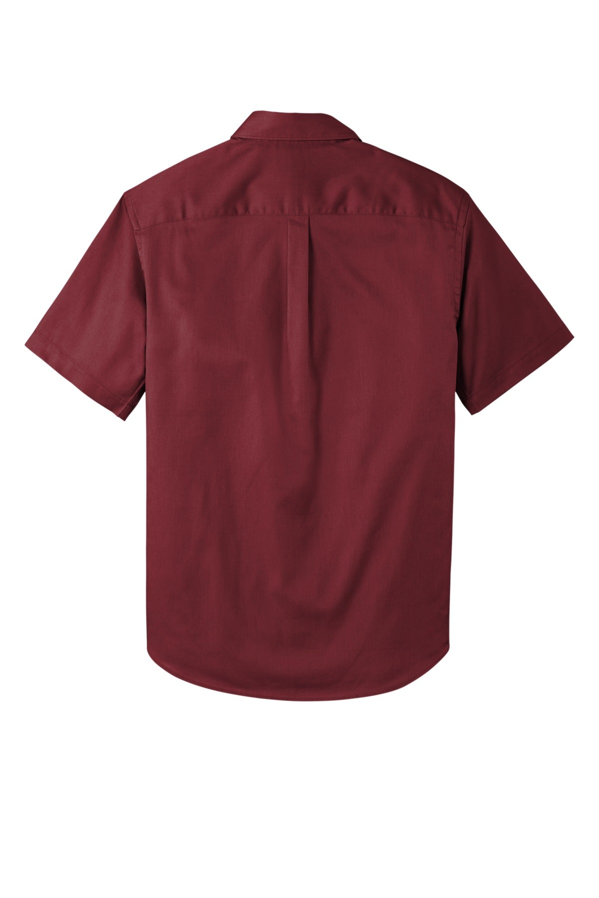 Port Authority Short Sleeve SuperPro React Twill Shirt - Burgundy