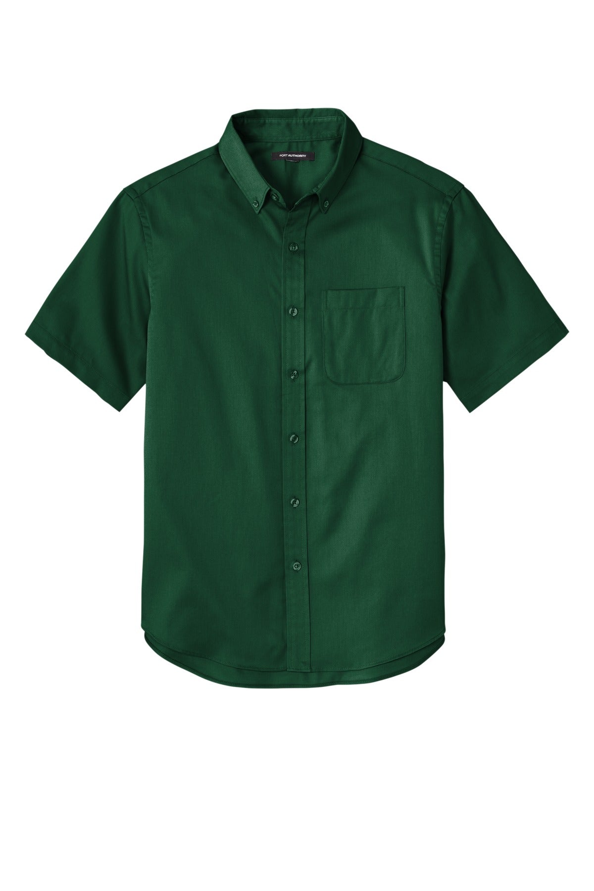 Port Authority Short Sleeve SuperPro React Twill Shirt - Dark Green