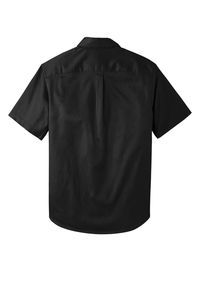 Port Authority Short Sleeve SuperPro React Twill Shirt - Deep Black
