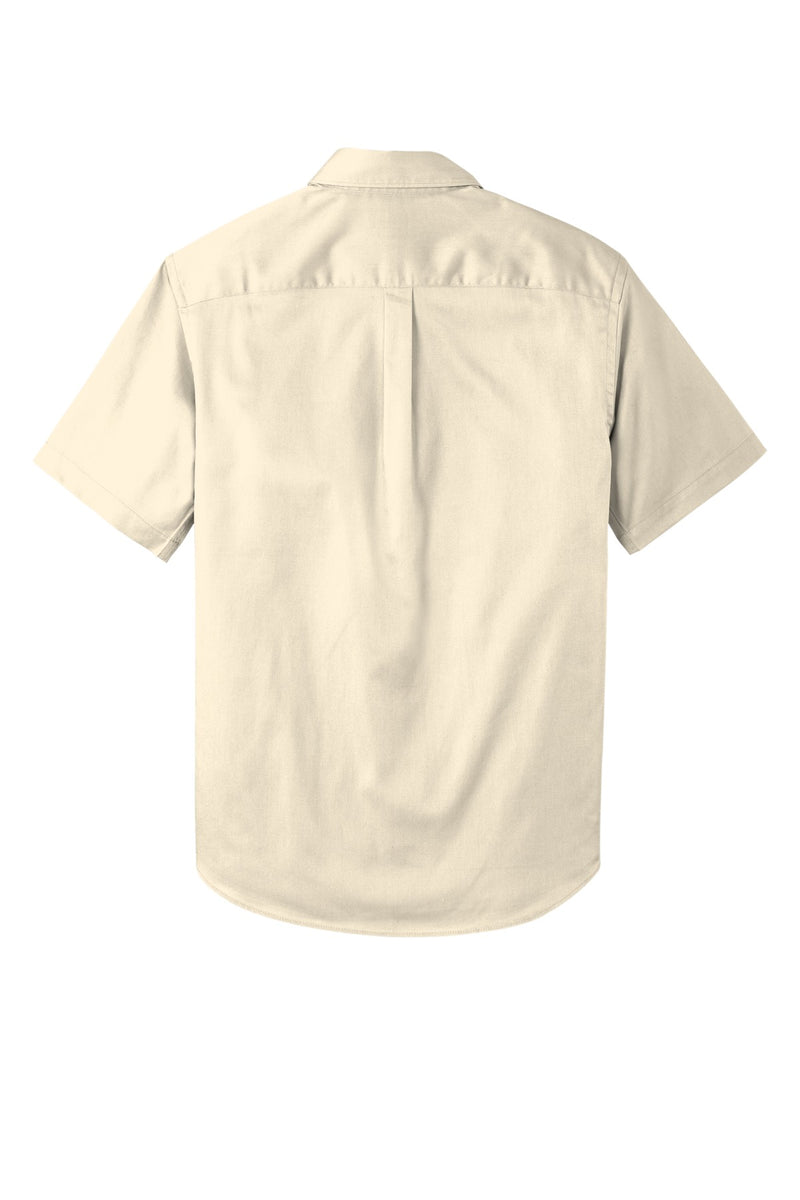 Port Authority Short Sleeve SuperPro React Twill Shirt - Ecru