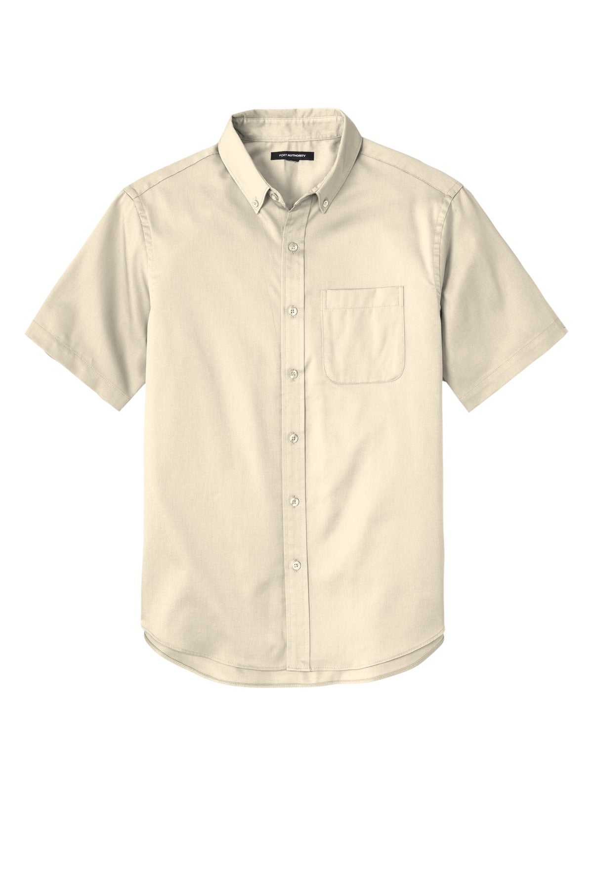Port Authority Short Sleeve SuperPro React Twill Shirt - Ecru