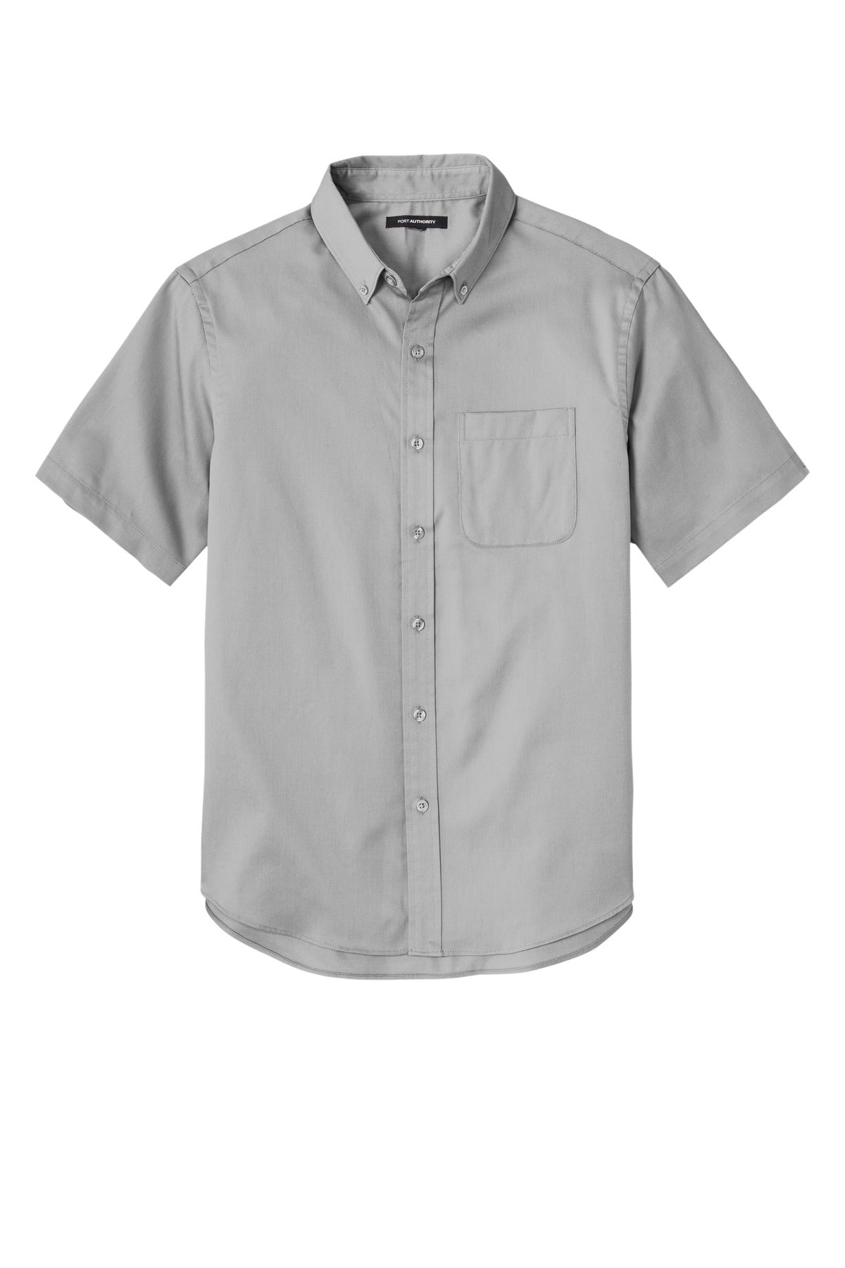 Port Authority Short Sleeve SuperPro React Twill Shirt - Gusty Grey