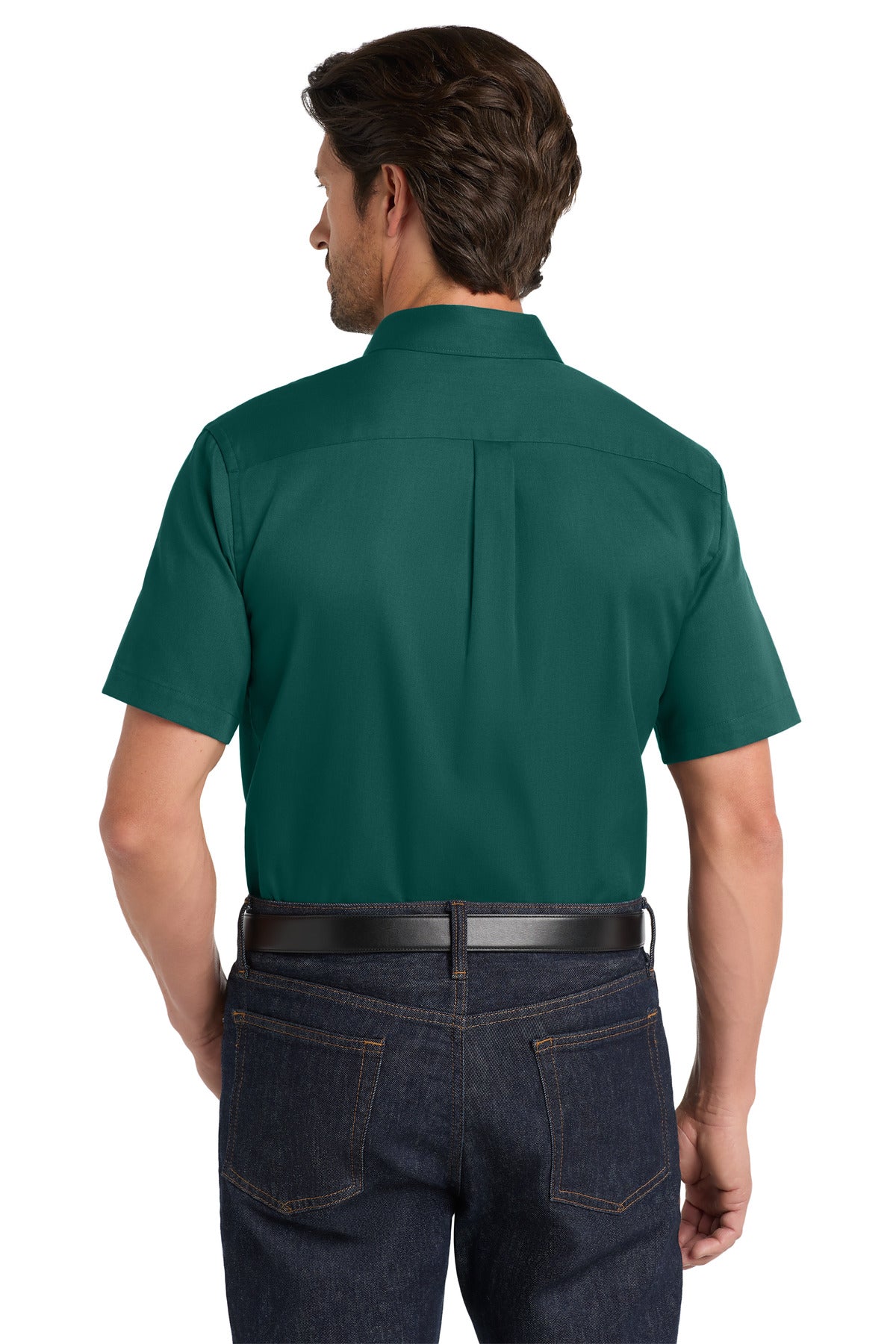 Port Authority Short Sleeve SuperPro React Twill Shirt - Marine Green
