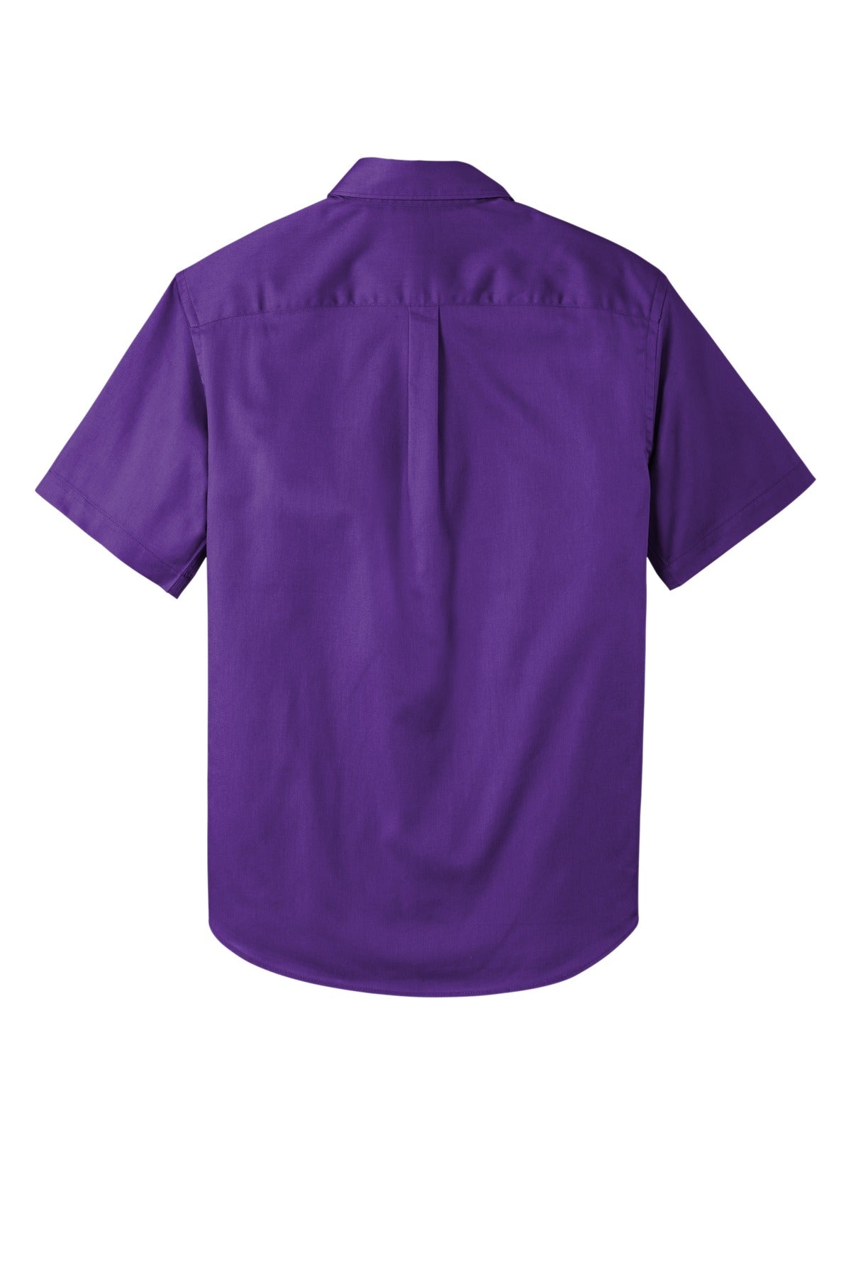 Port Authority Short Sleeve SuperPro React Twill Shirt - Purple