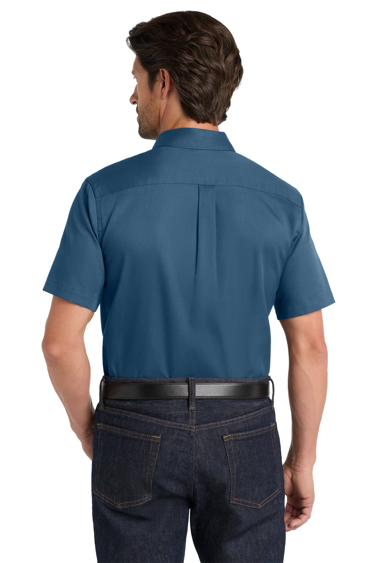 Port Authority Short Sleeve SuperPro React Twill Shirt - Regatta Blue