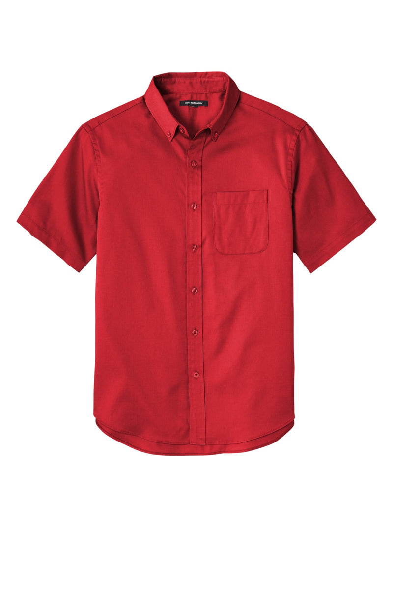 Port Authority Short Sleeve SuperPro React Twill Shirt - Rich Red