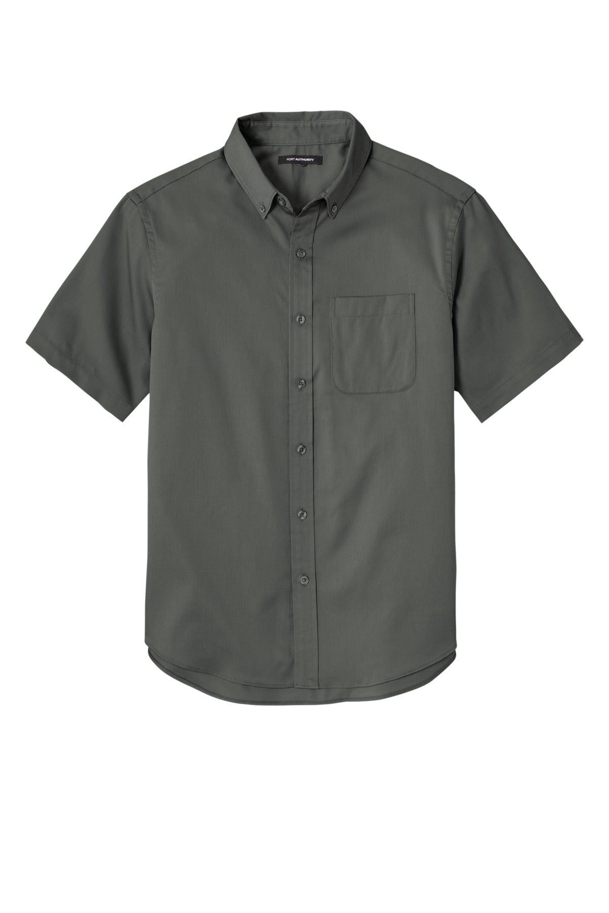 Port Authority Short Sleeve SuperPro React Twill Shirt - Storm Grey