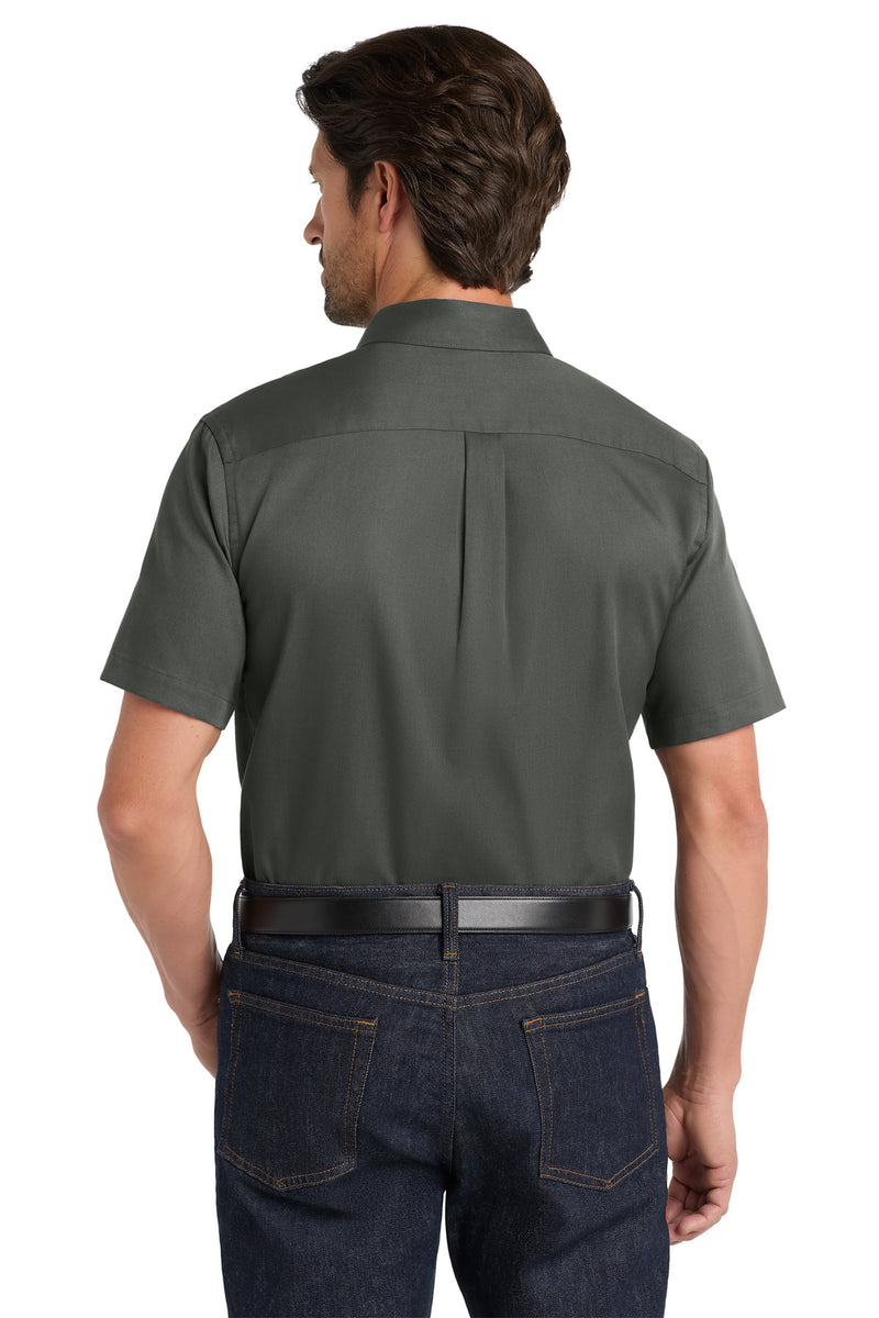 Port Authority Short Sleeve SuperPro React Twill Shirt - Storm Grey