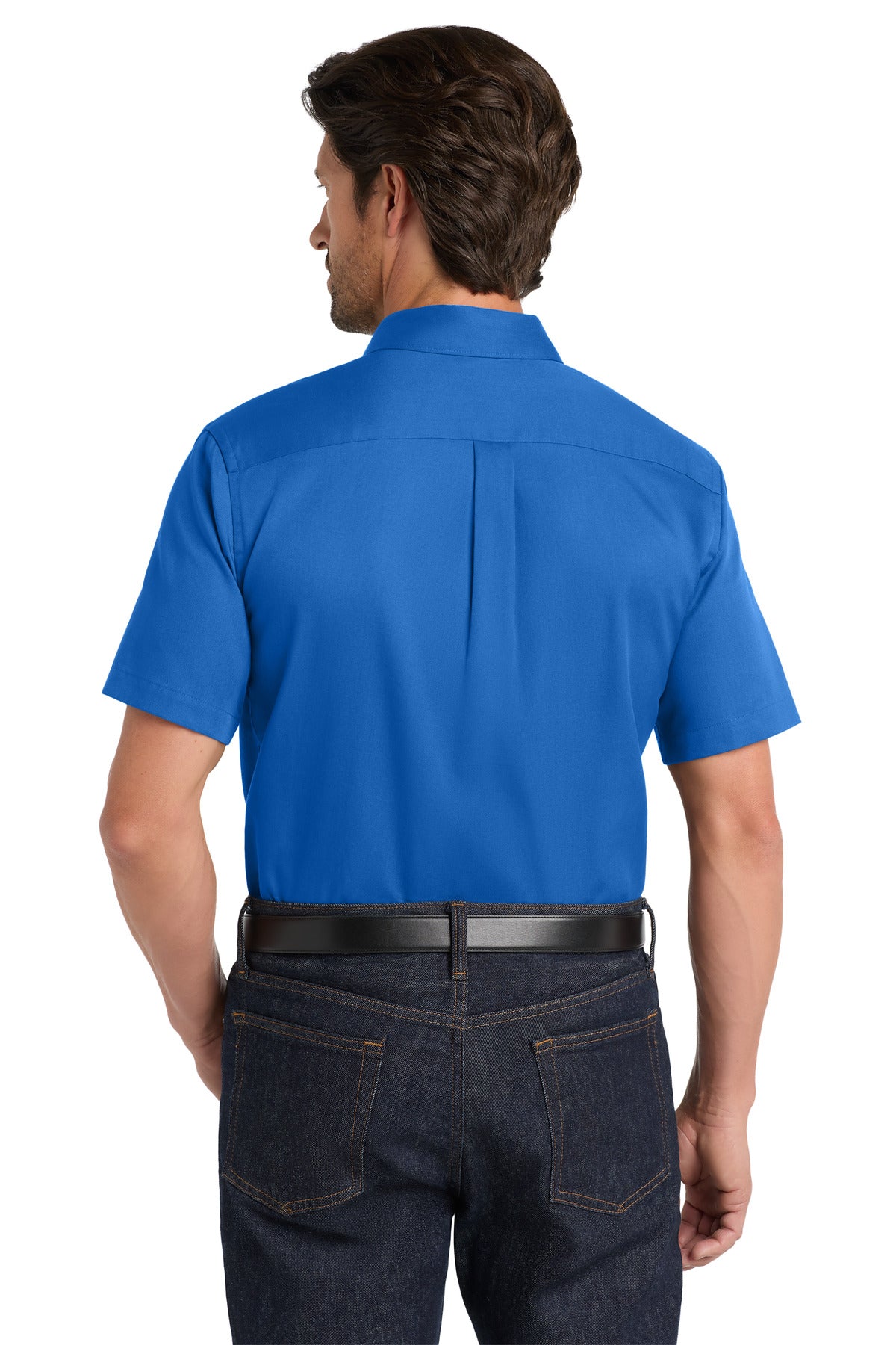 Port Authority Short Sleeve SuperPro React Twill Shirt - Strong Blue