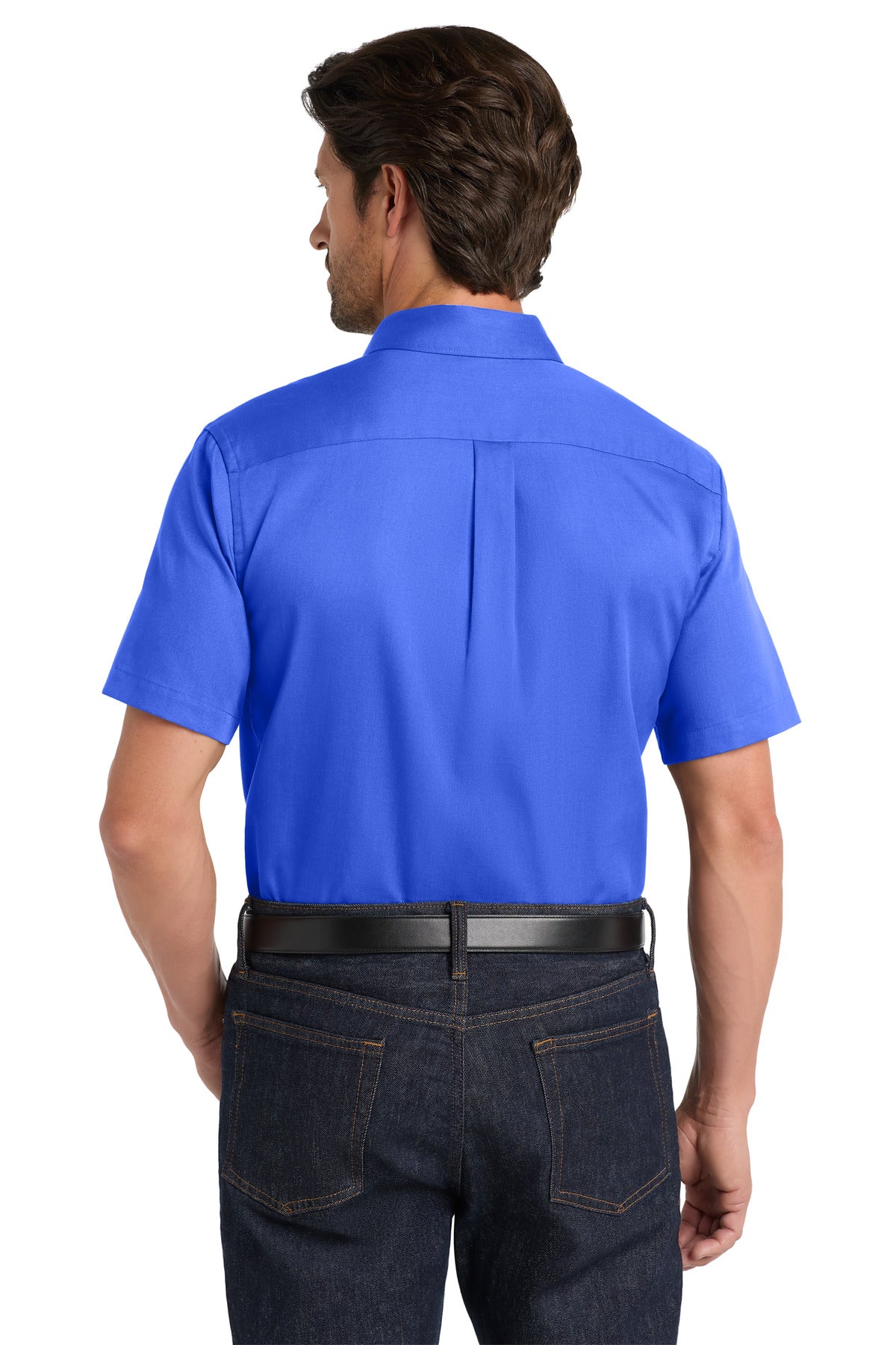 Port Authority Short Sleeve SuperPro React Twill Shirt - True Royal