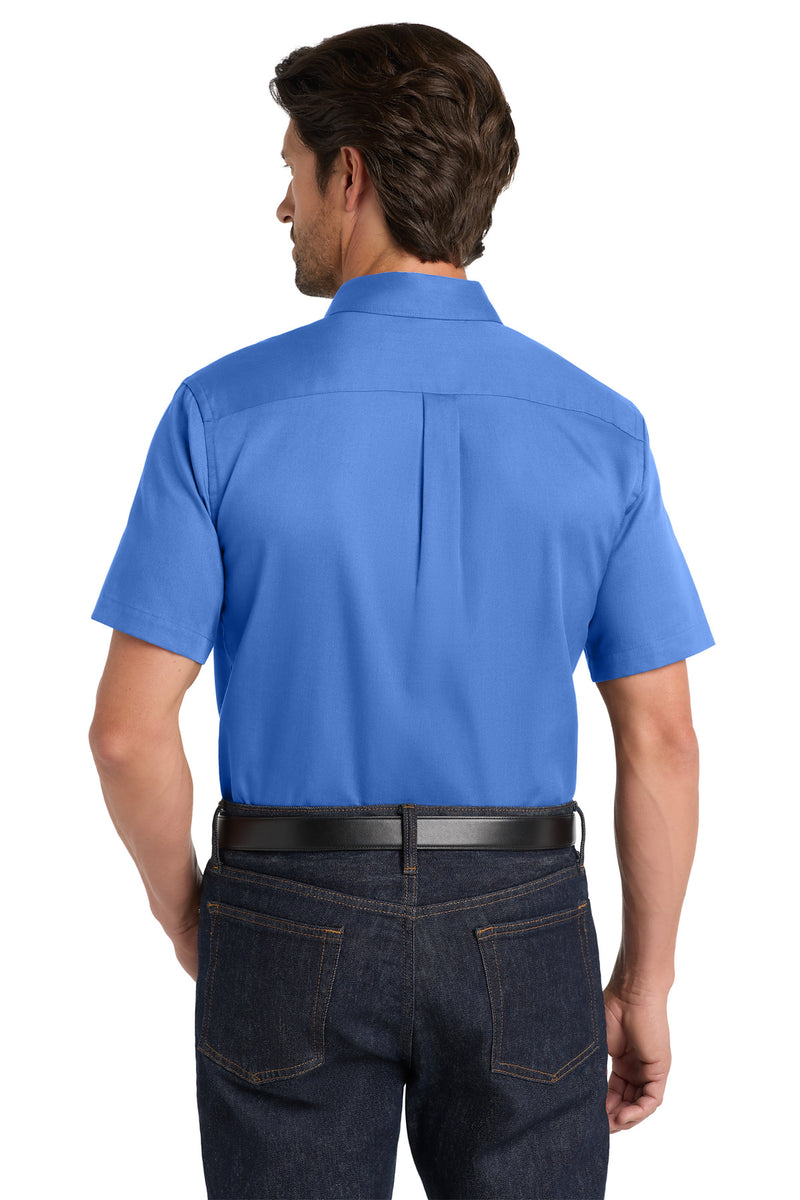 Port Authority Short Sleeve SuperPro React Twill Shirt - Ultramarine Blue