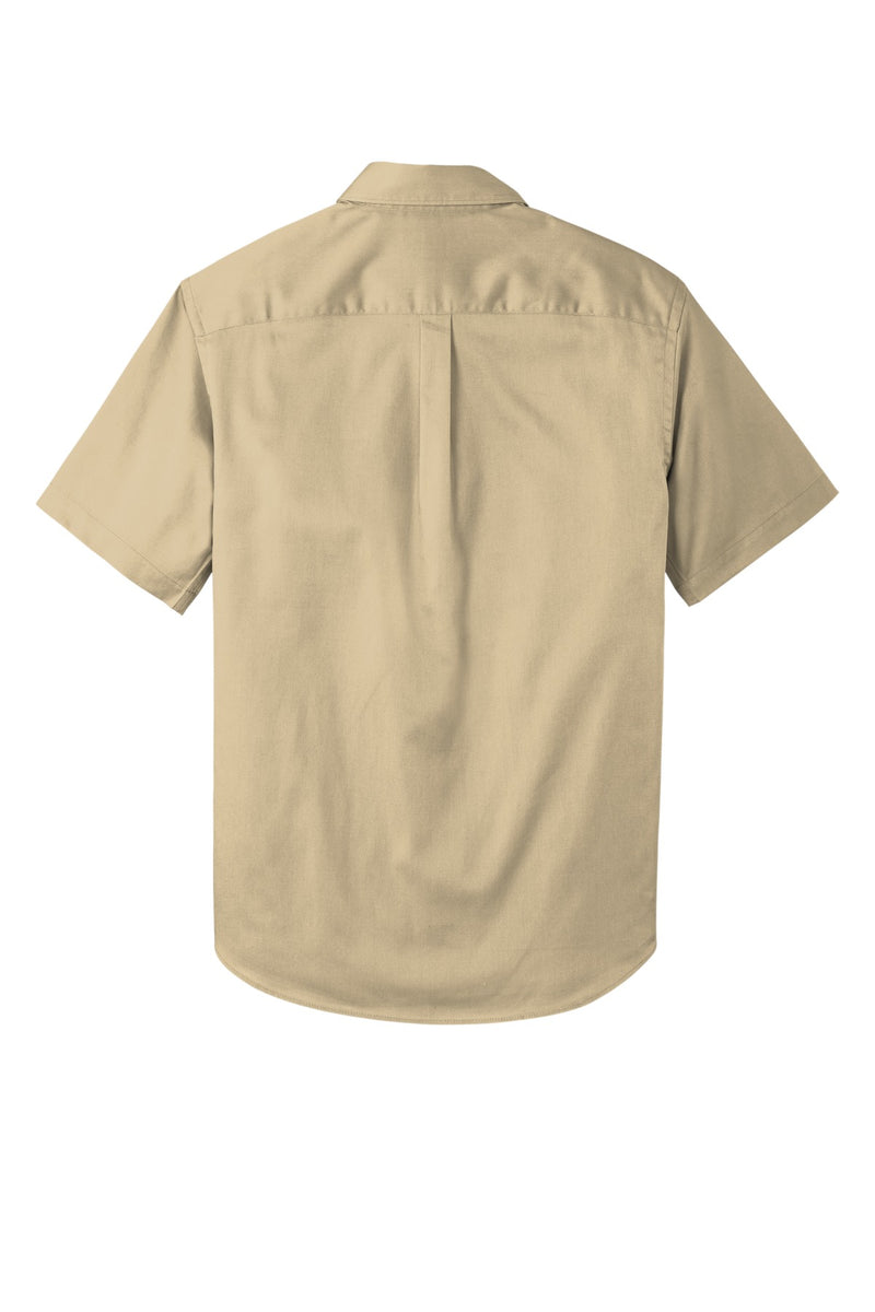 Port Authority Short Sleeve SuperPro React Twill Shirt - Wheat