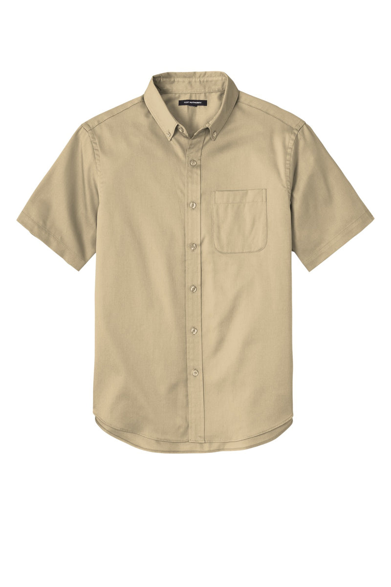 Port Authority Short Sleeve SuperPro React Twill Shirt - Wheat