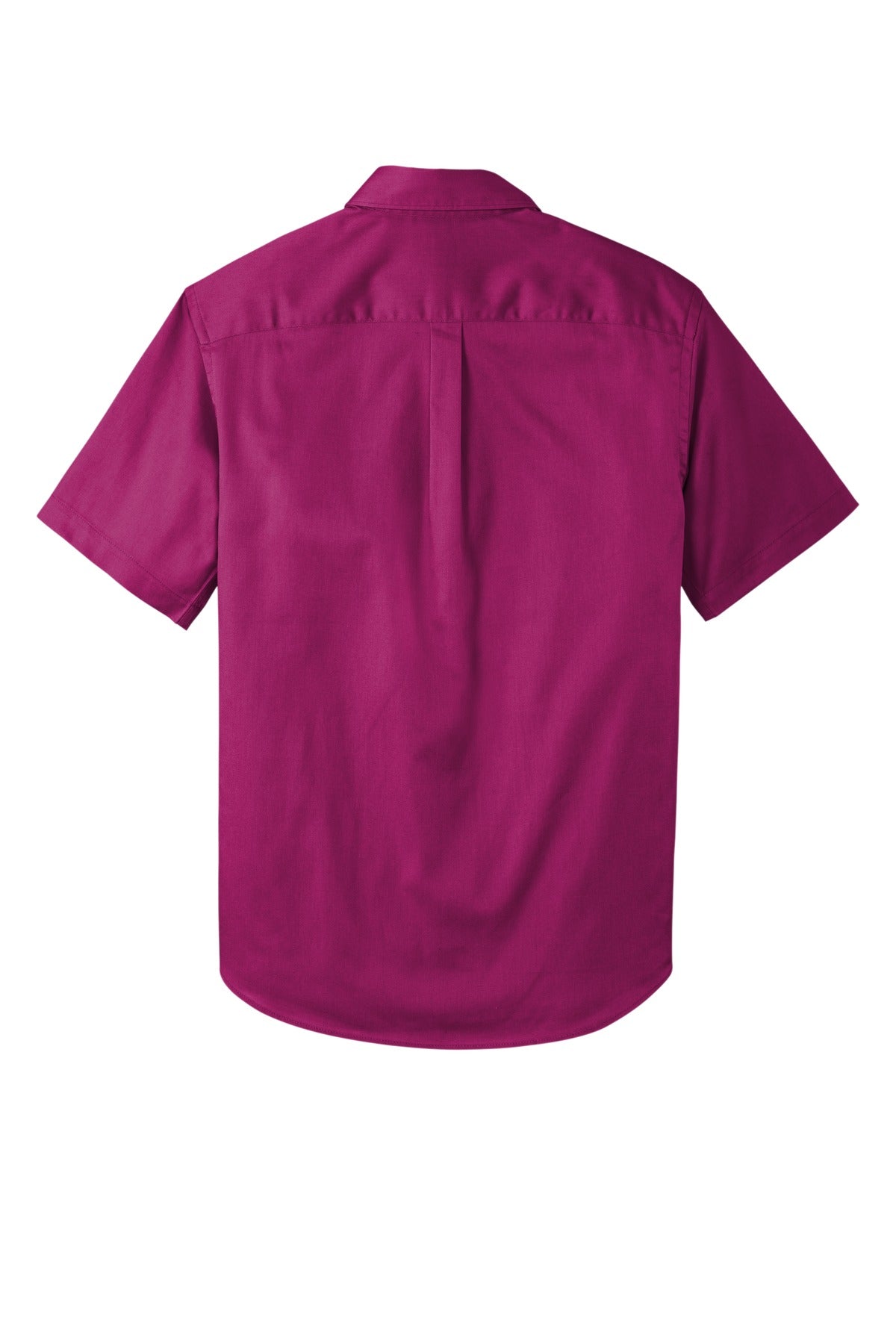 Port Authority Short Sleeve SuperPro React Twill Shirt - Wild Berry