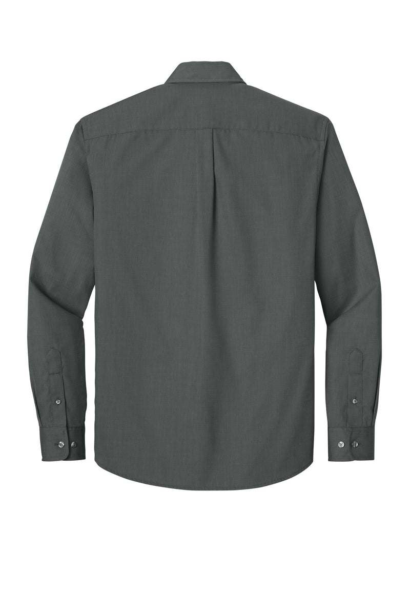 Port Authority Long Sleeve Nailhead Easy Care Shirt - Deep Black