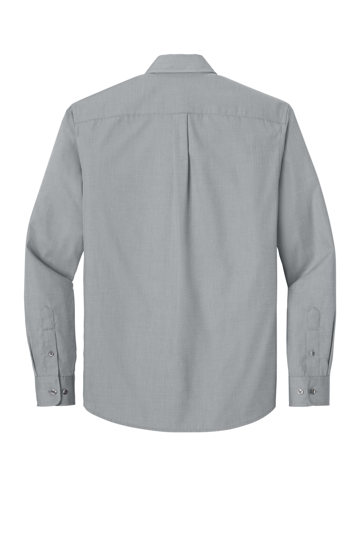 Port Authority Long Sleeve Nailhead Easy Care Shirt - Gusty Grey