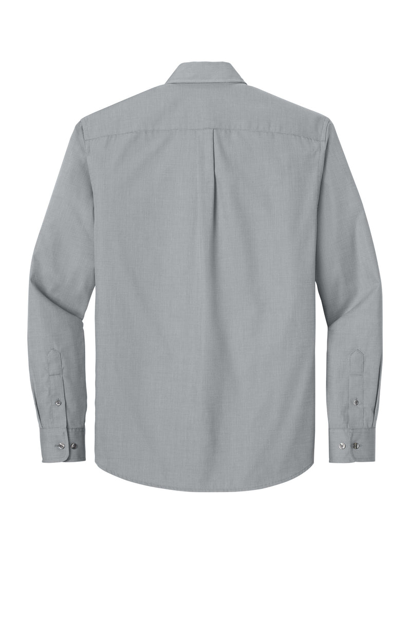 Port Authority Long Sleeve Nailhead Easy Care Shirt - Gusty Grey