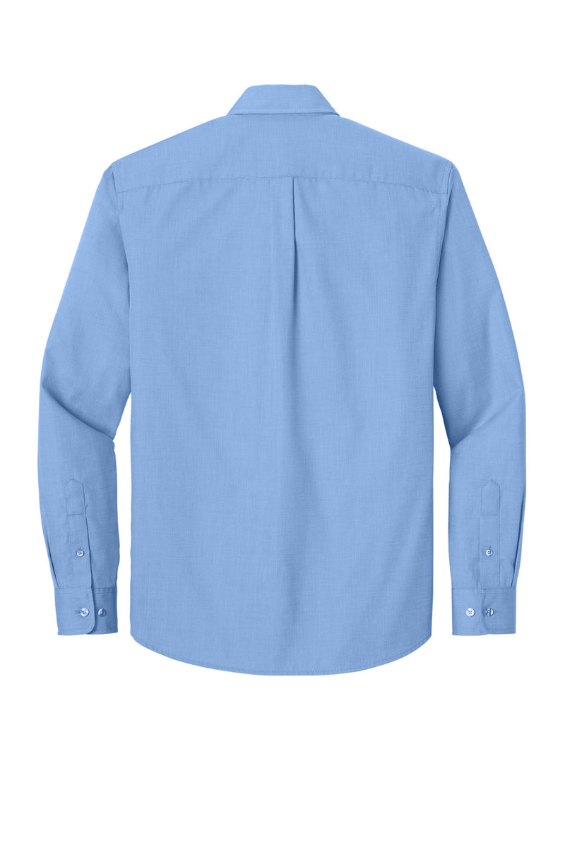 Port Authority Long Sleeve Nailhead Easy Care Shirt - Swiss Blue