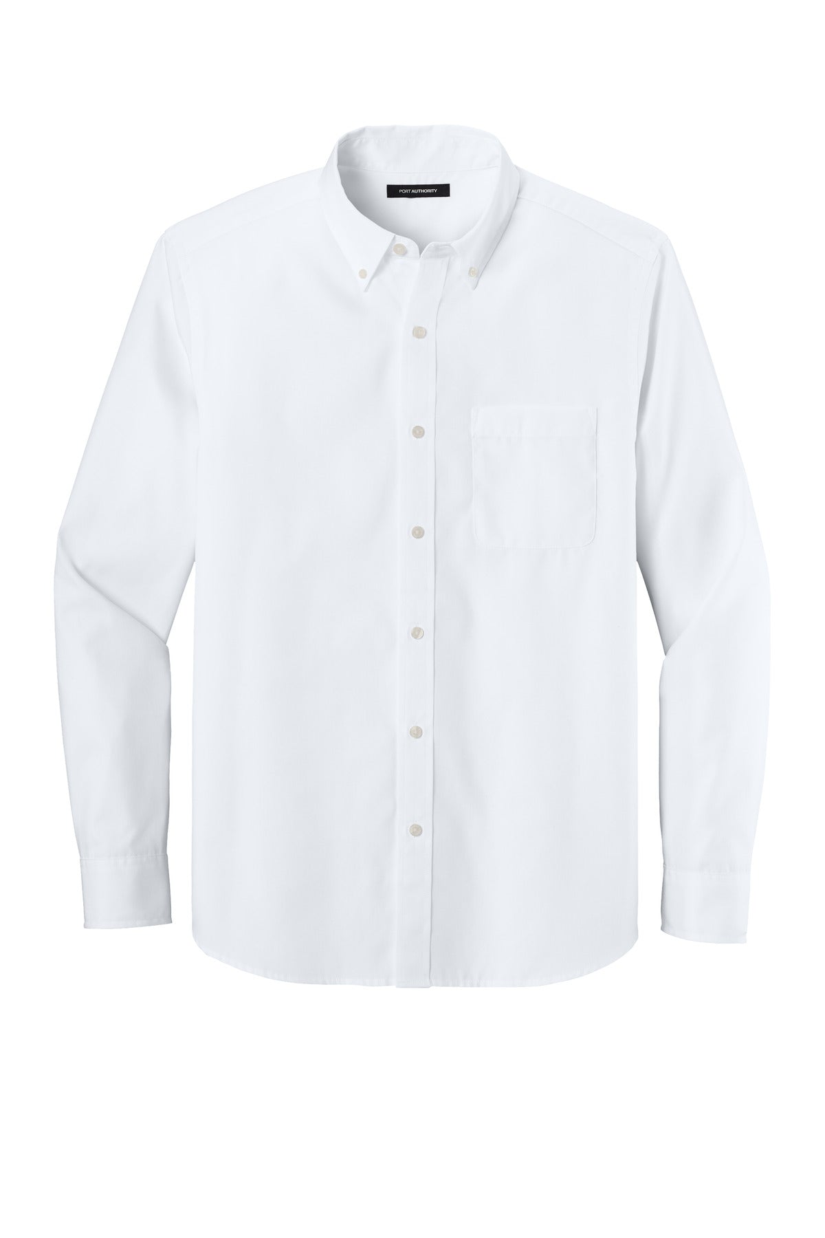 Port Authority Long Sleeve Nailhead Easy Care Shirt - White
