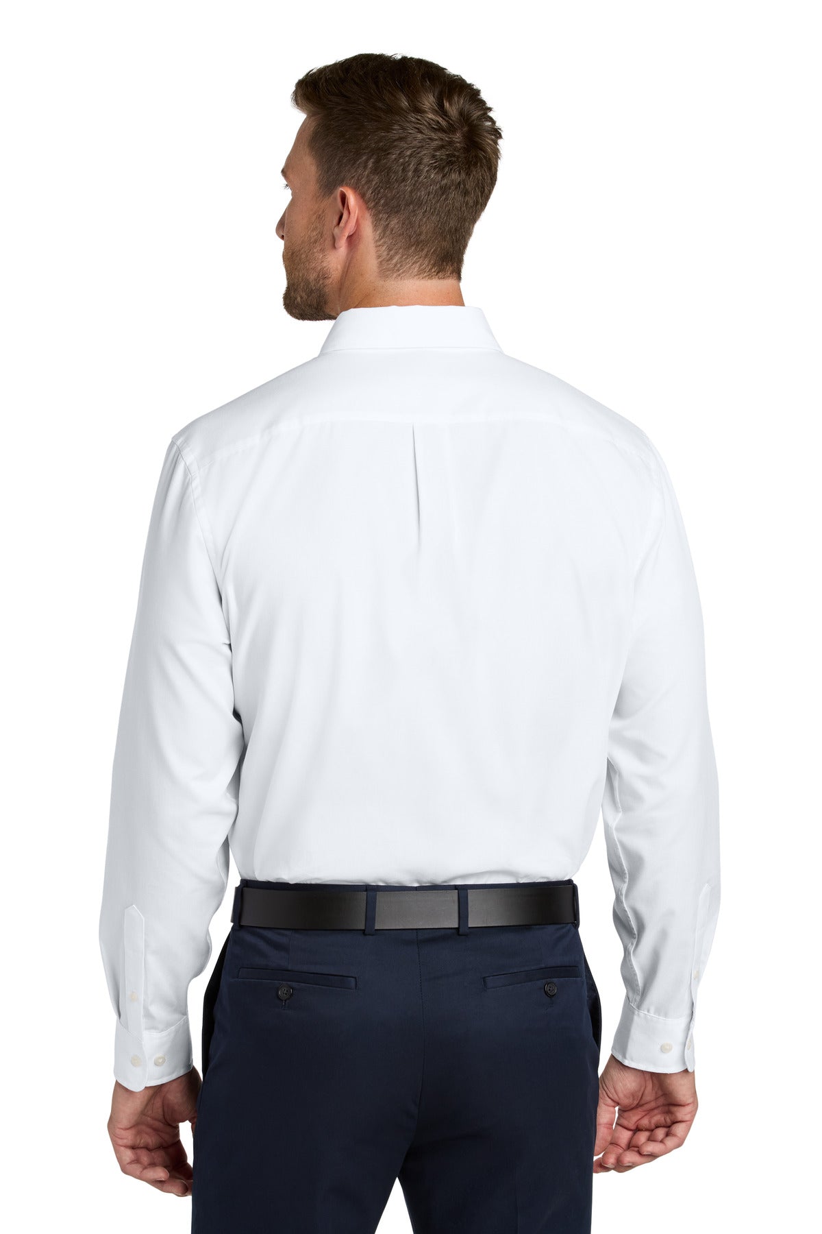 Port Authority Long Sleeve Nailhead Easy Care Shirt - White