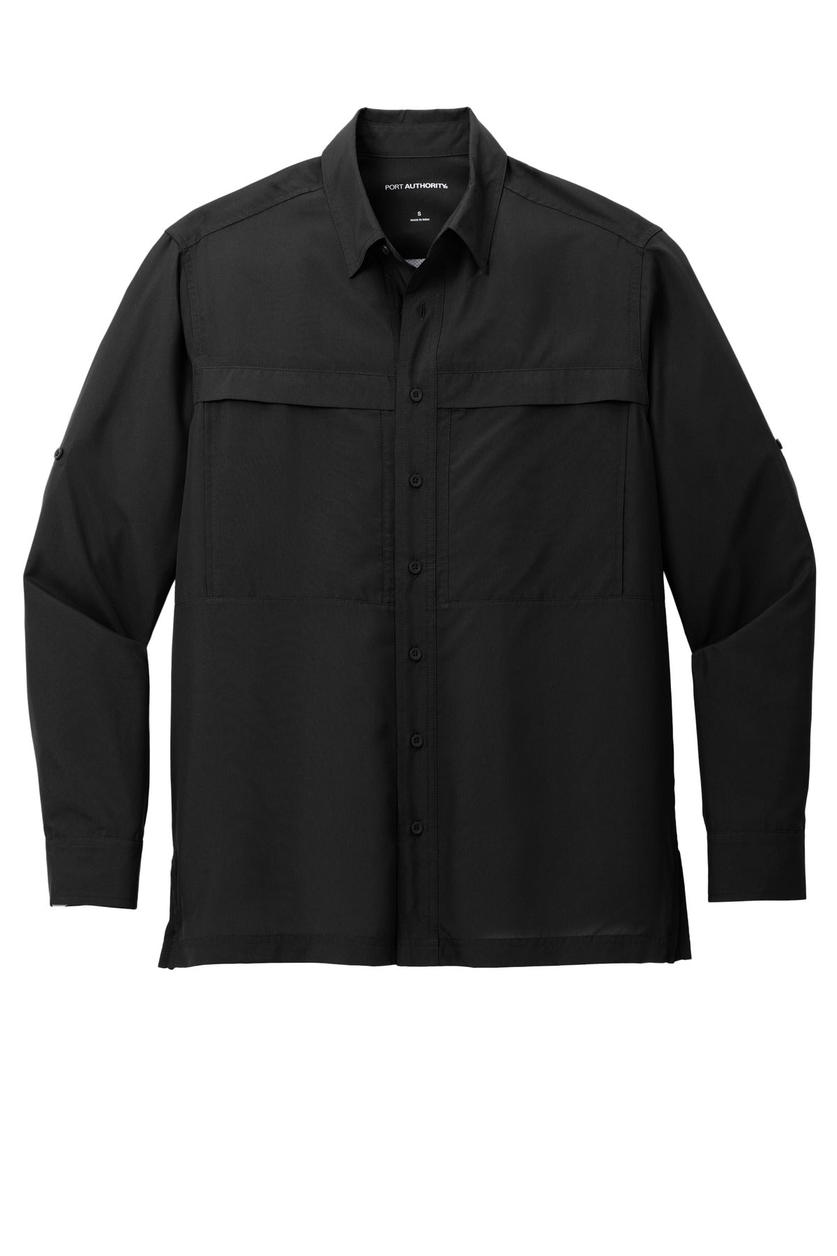 Port Authority Long Sleeve UV Daybreak Shirt - Deep Black
