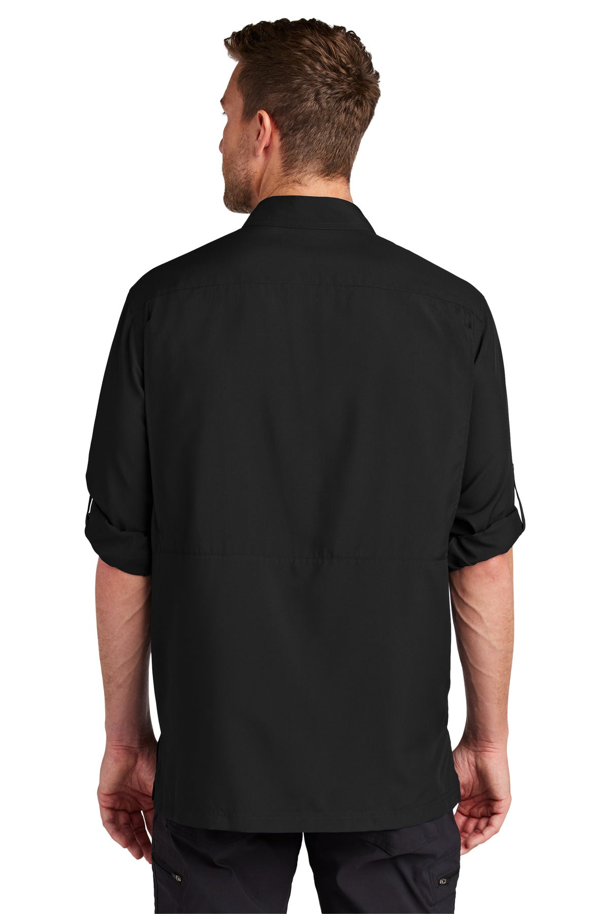 Port Authority Long Sleeve UV Daybreak Shirt - Deep Black
