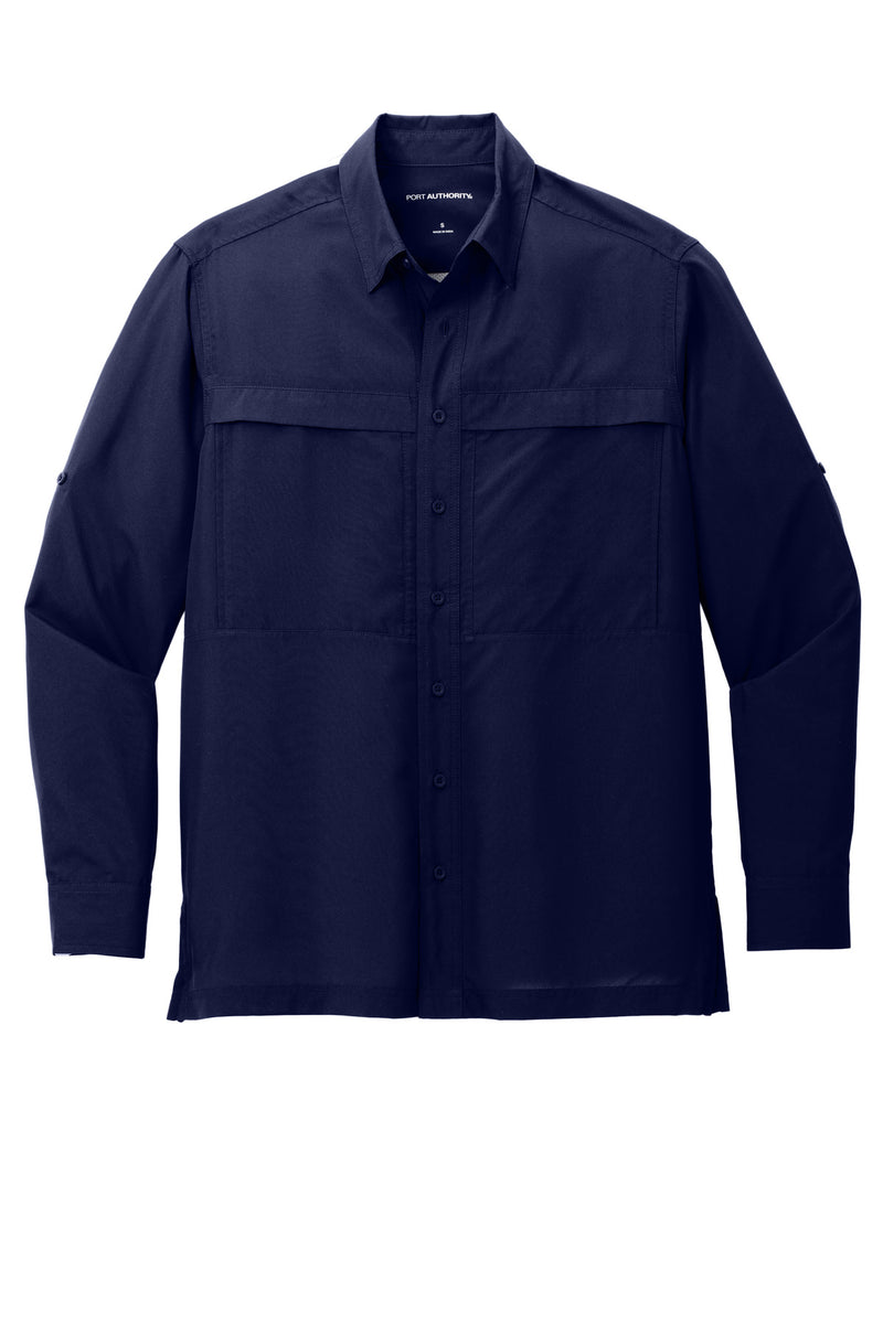 Port Authority Long Sleeve UV Daybreak Shirt - True Navy