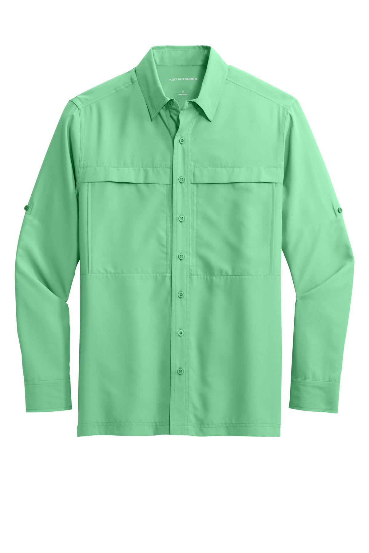 Port Authority Long Sleeve UV Daybreak Shirt - Bright Seafoam
